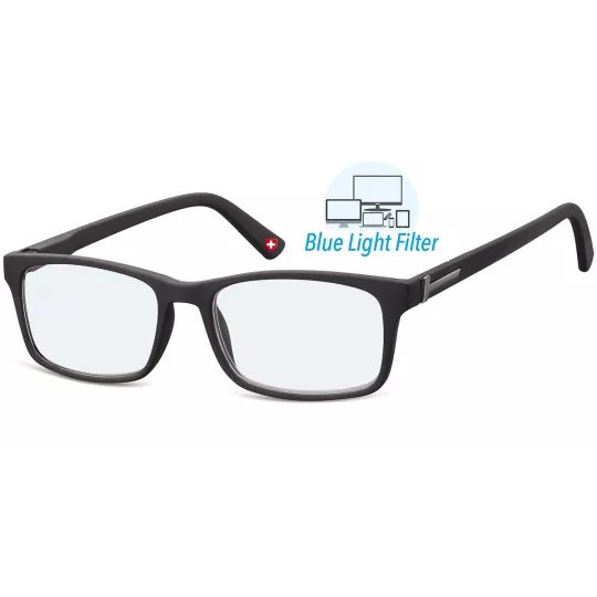 Suertree Lunettes De Distance Avec Filtre Lumière Bleue - Monture Légère Noire -0,5 Dioptries Pour Femmes Et Hommes